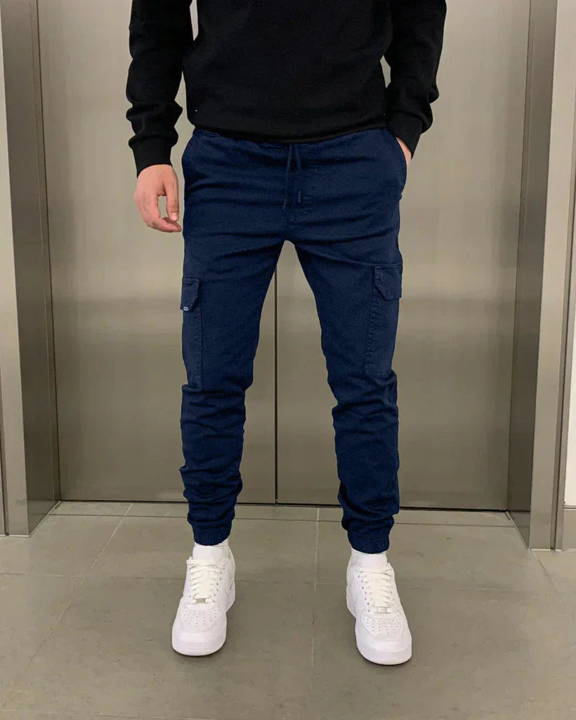 Liam | Avslappnad Modern Cargo Jogger Med Funktionella Fickor 5