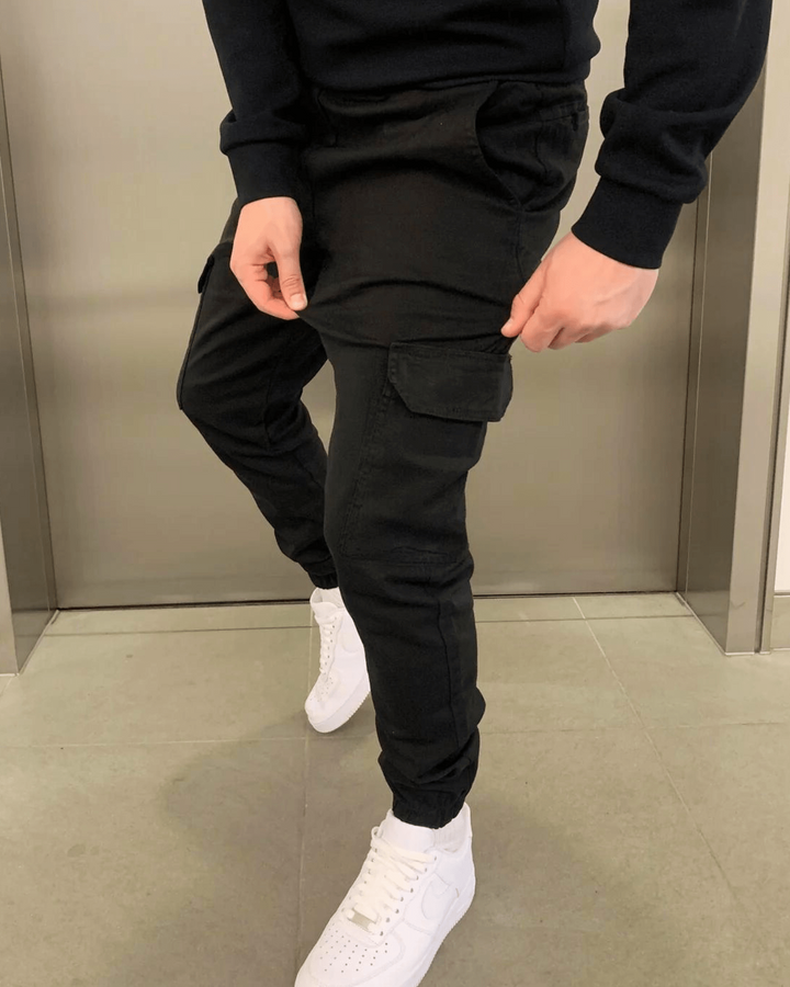 Liam | Avslappnad Modern Cargo Jogger Med Funktionella Fickor 6
