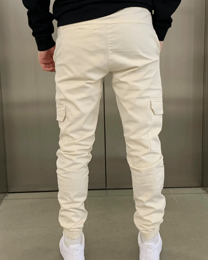 Liam | Avslappnad Modern Cargo Jogger Med Funktionella Fickor 8