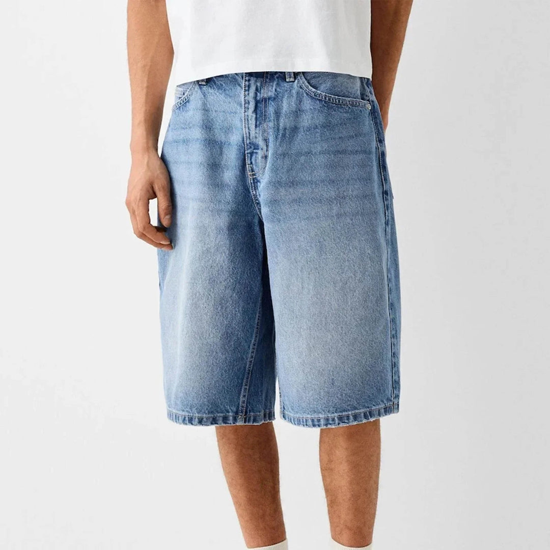 Liam | Baggy Vintage Denim Shorts för Avslappnad Stil 0