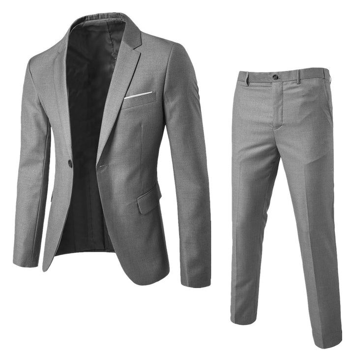 Liam | Elegant Slim Fit Herrkostym i Två Delar 0