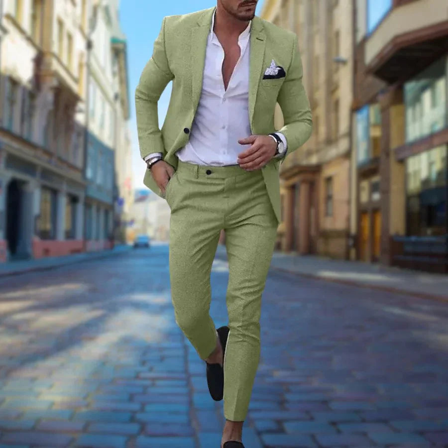 Liam | Elegant Slim Fit Kostym Herr för Bröllop och Formella Tillfällen 2