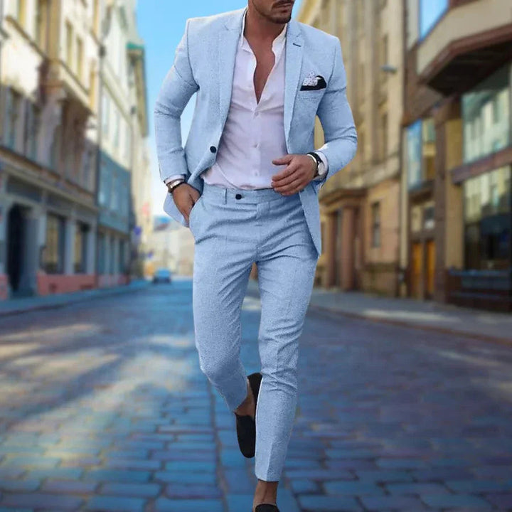 Liam | Elegant Slim Fit Kostym Herr för Bröllop och Formella Tillfällen 4