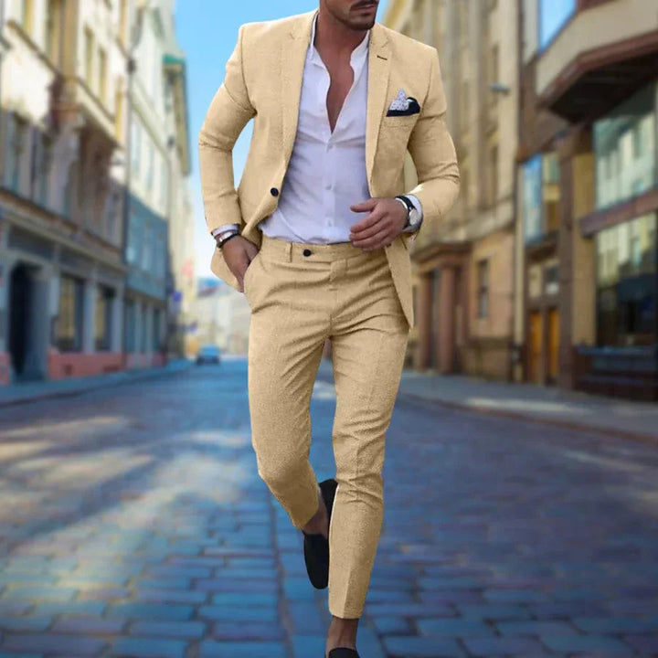 Liam | Elegant Slim Fit Kostym Herr för Bröllop och Formella Tillfällen 5