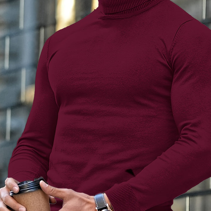 Liam | Elegant Slim Fit Stickad Polotröja för Vinter 3