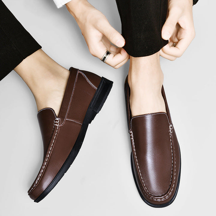 Liam | Elegant Slip-On Affärsskor med Gummisula för Män 3