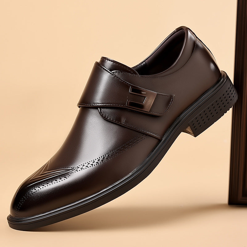Liam | Elegant Slip In Skor Herr med Spänne och Perforerad Tå 4