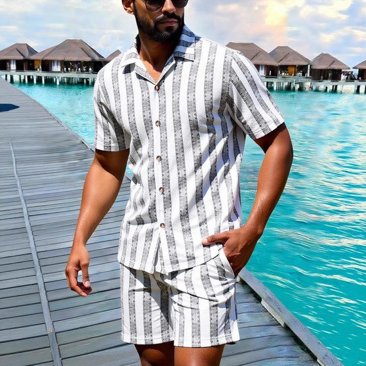 Liam | Lätt Avslappnad Sommar Skjorta och Shorts Set 0