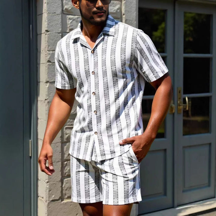 Liam | Lätt Avslappnad Sommar Skjorta och Shorts Set 1