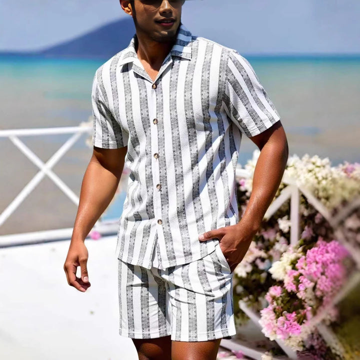 Liam | Lätt Avslappnad Sommar Skjorta och Shorts Set 2
