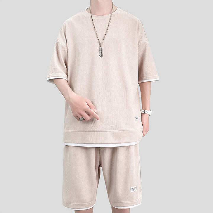 Liam | Lätt Sommar Träningsset med T-shirt och Shorts 3