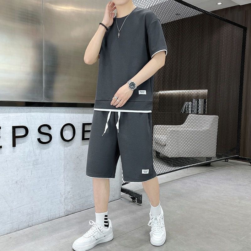 Liam | Lätt Sommar Träningsset med T-shirt och Shorts 4