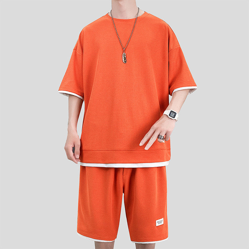 Liam | Lätt Sommar Träningsset med T-shirt och Shorts 5