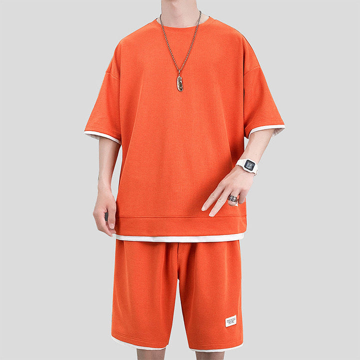 Liam | Lätt Sommar Träningsset med T-shirt och Shorts 5