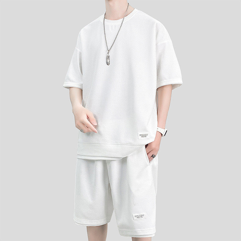 Liam | Lätt Sommar Träningsset med T-shirt och Shorts 7