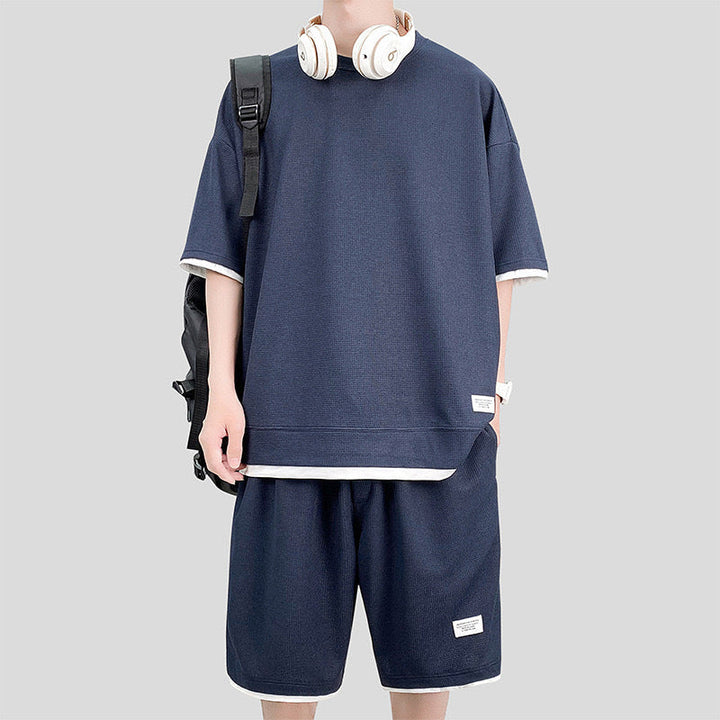 Liam | Lätt Sommar Träningsset med T-shirt och Shorts 8