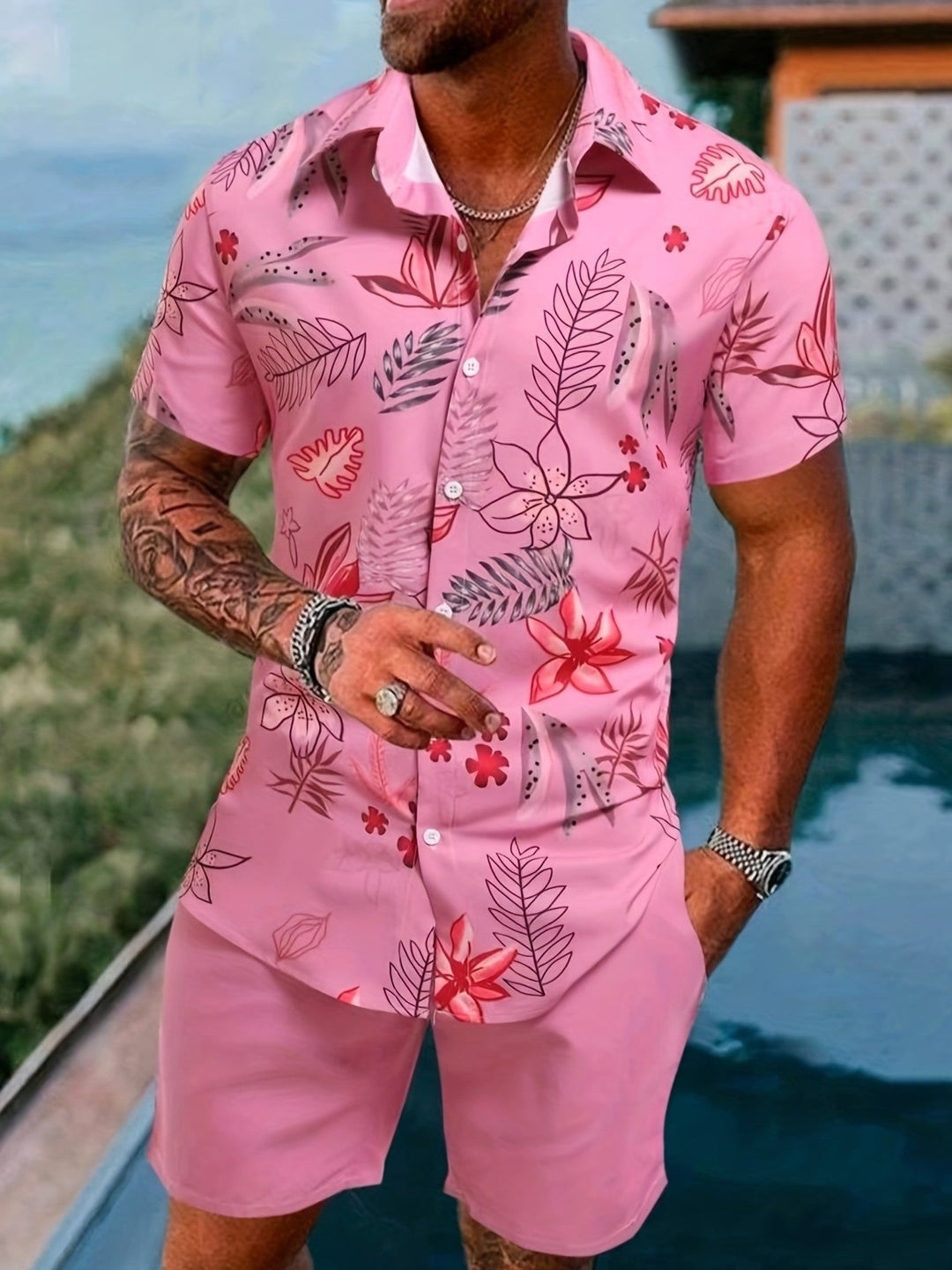 Liam | Lätt Sommarset med Kortärmad T-Shirt och Shorts 1