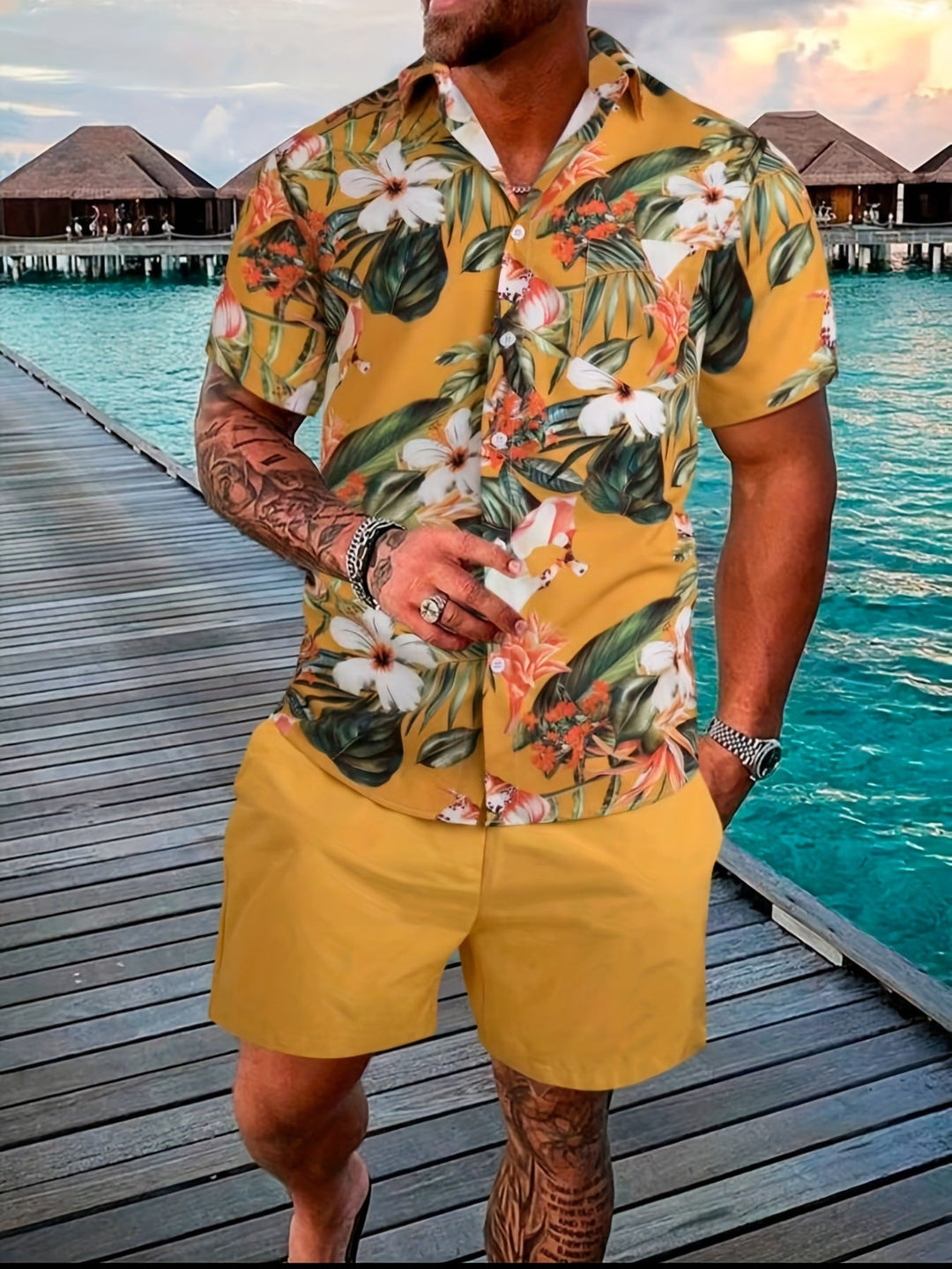 Liam | Lätt Sommarset med Kortärmad T-Shirt och Shorts 3
