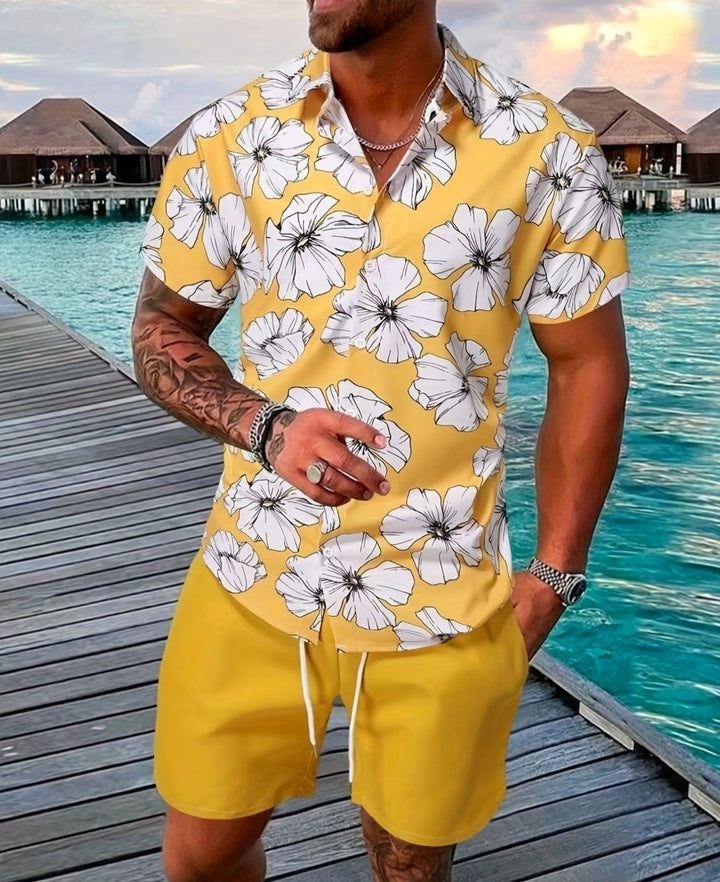 Liam | Lätt Sommarset med Kortärmad T-Shirt och Shorts 6