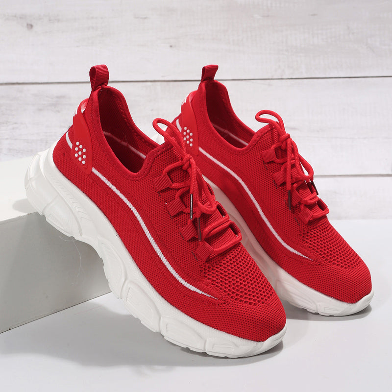 Liam | Lätta Vandringsskor Dam med Flyknit och Gummisula 2