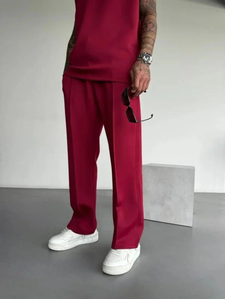 Liam | Mjuk Ärmlös Topp och Skräddarsydda Byxor Lounge Set för Herrar 2
