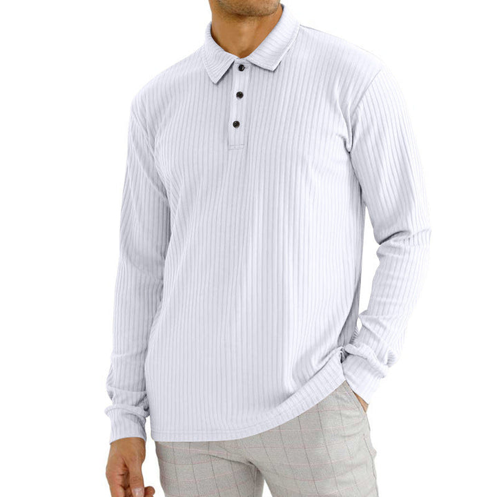 Liam | Mjuk Enfärgad Långärmad T-Shirt Herr 1