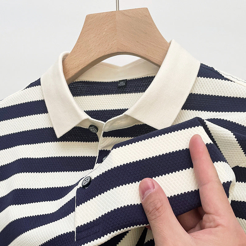 Liam | Randig Kortärmad T-Shirt för Män med Avslappnad Passform 1