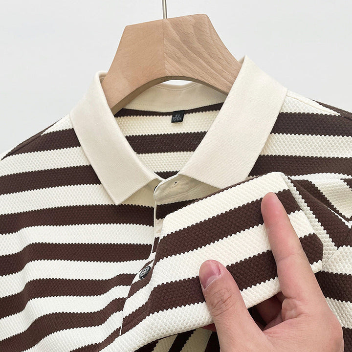 Liam | Randig Kortärmad T-Shirt för Män med Avslappnad Passform 3