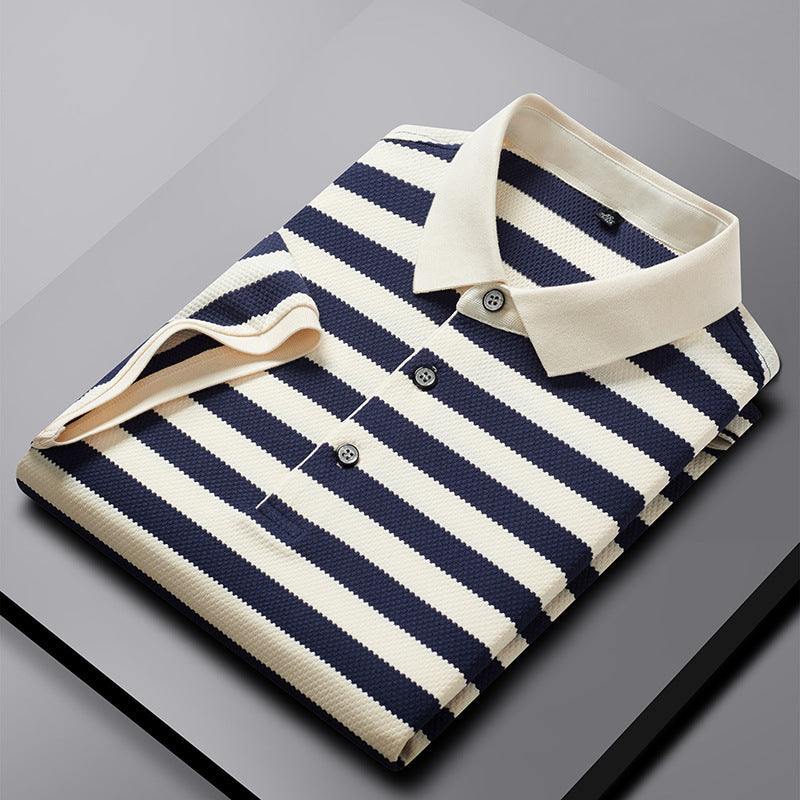 Liam | Randig Kortärmad T-Shirt för Män med Avslappnad Passform 5