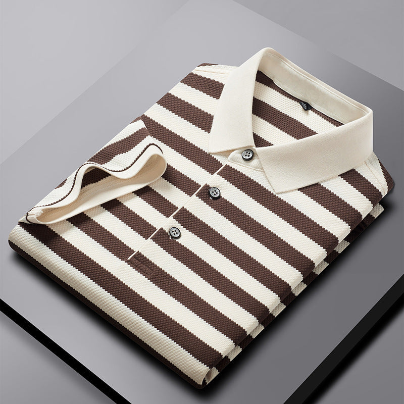 Liam | Randig Kortärmad T-Shirt för Män med Avslappnad Passform 6
