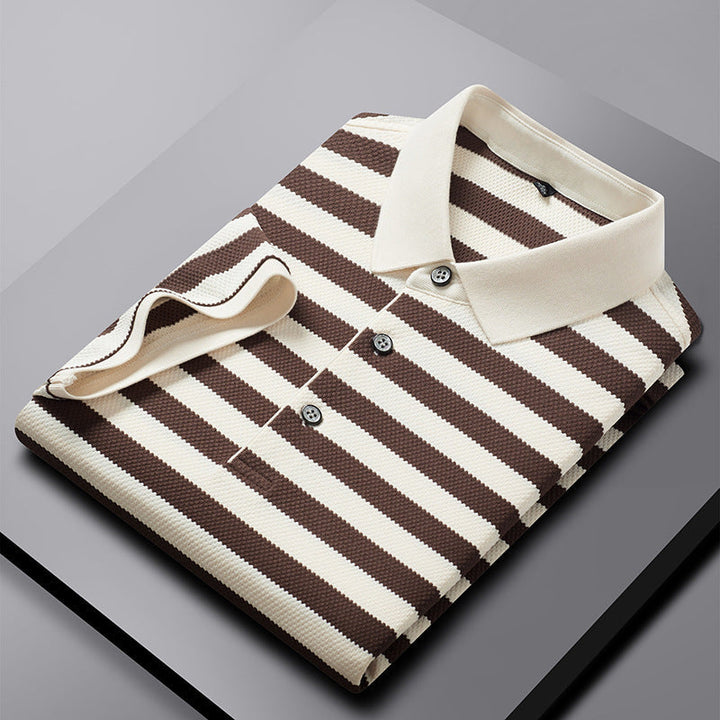 Liam | Randig Kortärmad T-Shirt för Män med Avslappnad Passform 6