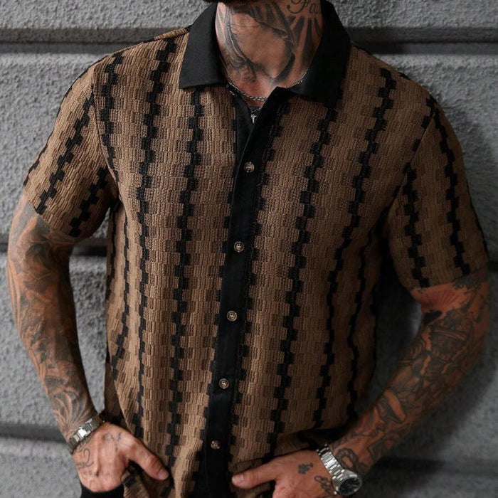 Liam | Rutig Sommar Kortärmad Kofta Slim Fit 0