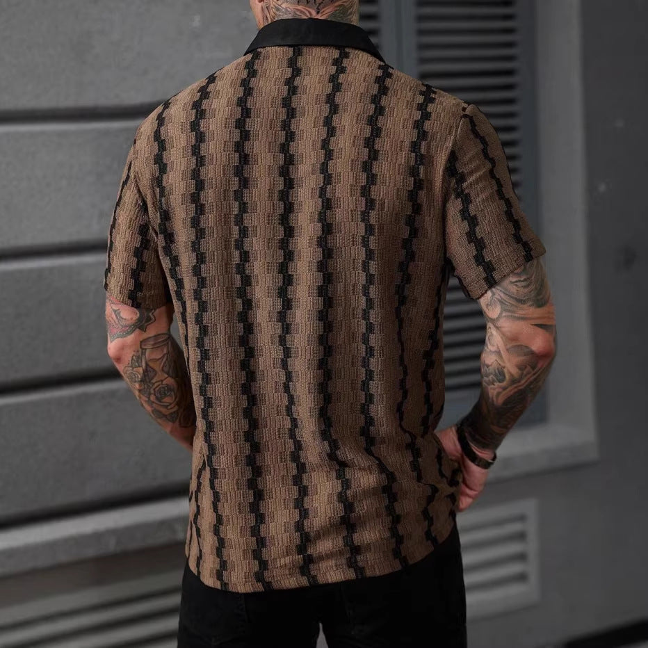 Liam | Rutig Sommar Kortärmad Kofta Slim Fit 4