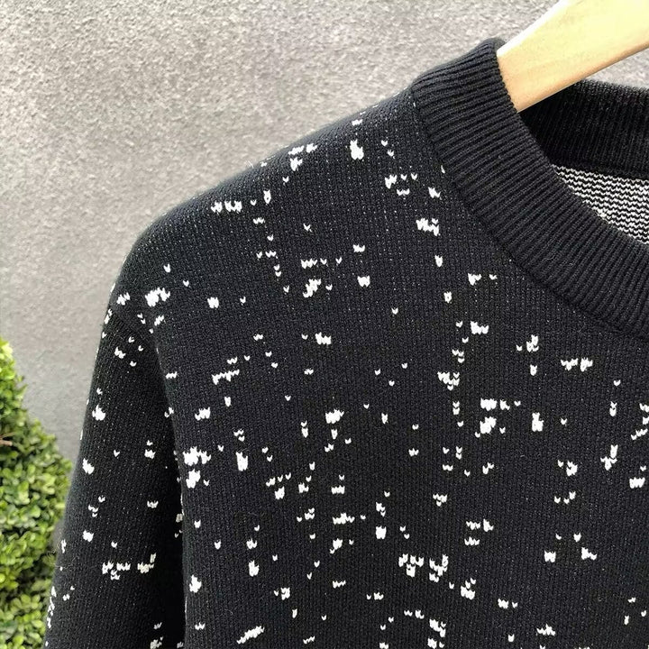 Liam | Slim Fit Stickad Vintertröja Med Rund Halsringning 2