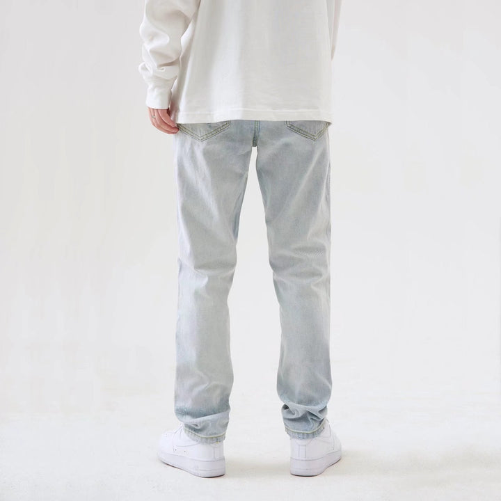 Liam | Slitna Ljusblå Raka Jeans Herr 1