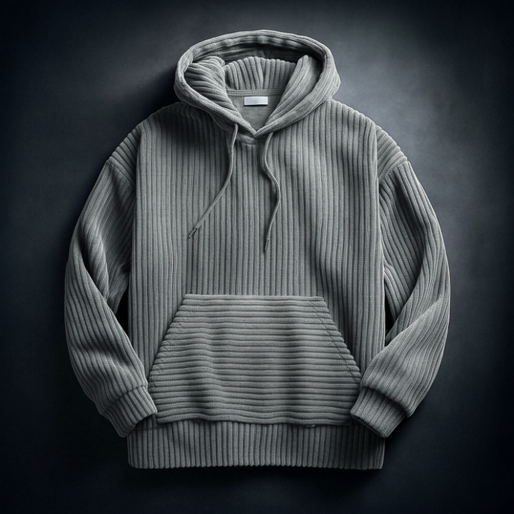 Liam | Strukturerad Hoodie med Avslappnad Passform 0