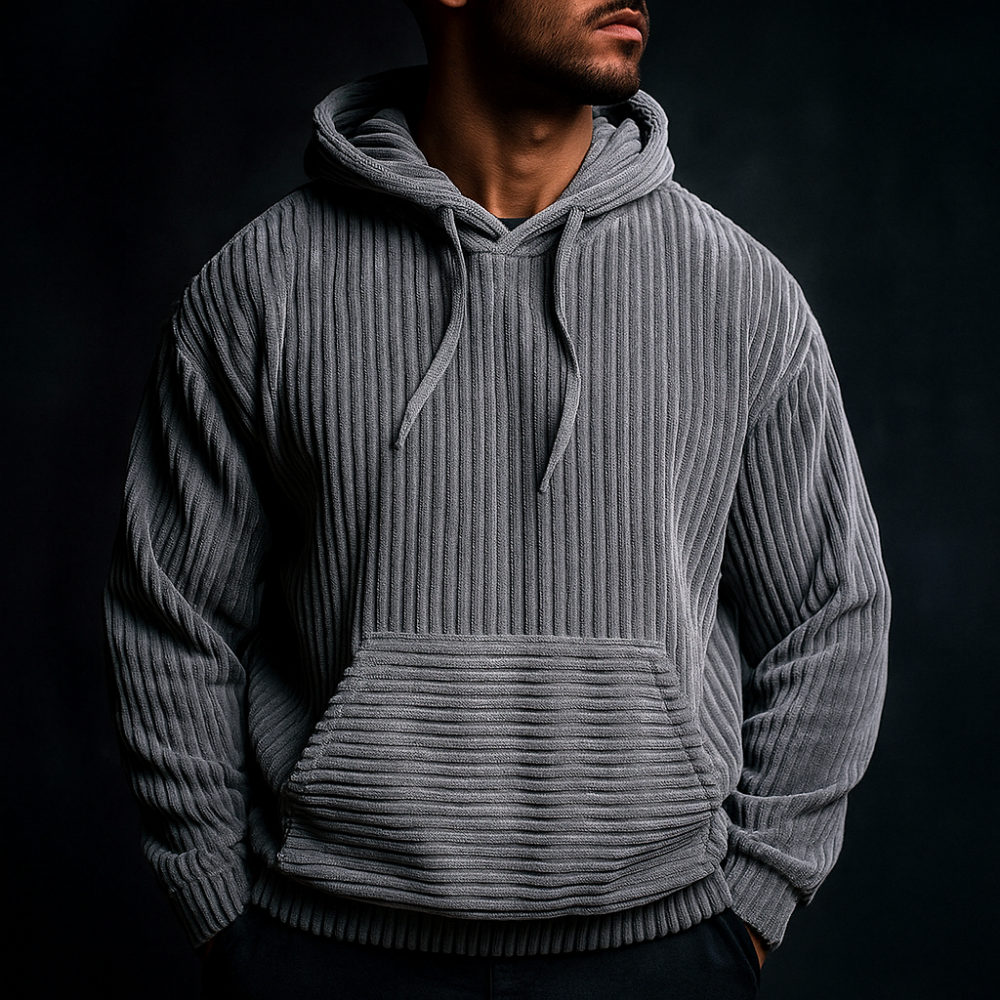 Liam | Strukturerad Hoodie med Avslappnad Passform 5