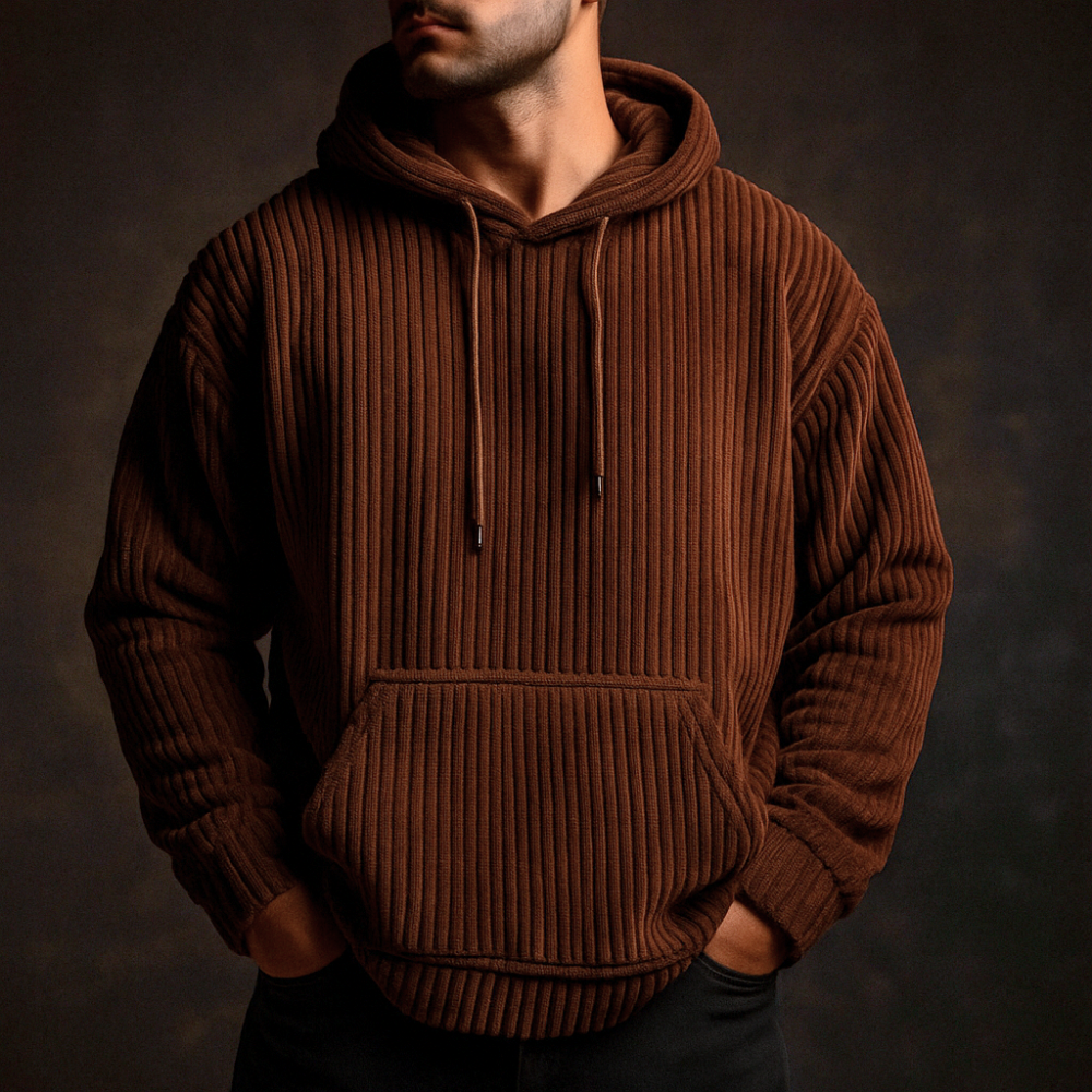 Liam | Strukturerad Hoodie med Avslappnad Passform 7