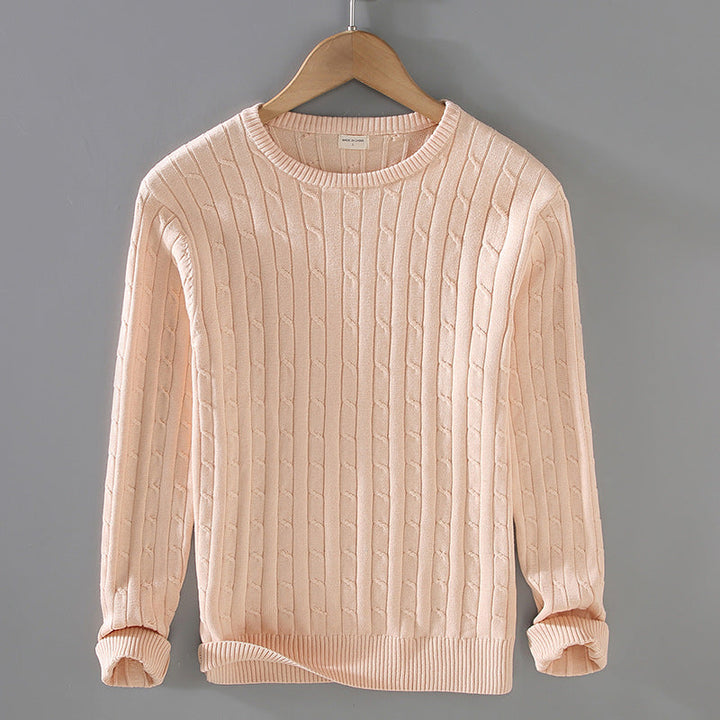 Liam | Tjock Slim Fit Vinterpullover med Twiststickning 0