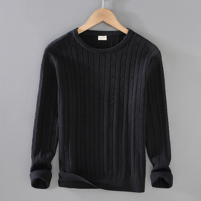 Liam | Tjock Slim Fit Vinterpullover med Twiststickning 1