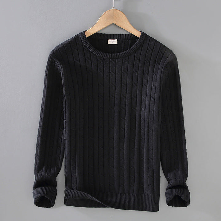Liam | Tjock Slim Fit Vinterpullover med Twiststickning 1