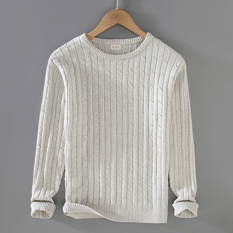 Liam | Tjock Slim Fit Vinterpullover med Twiststickning 3
