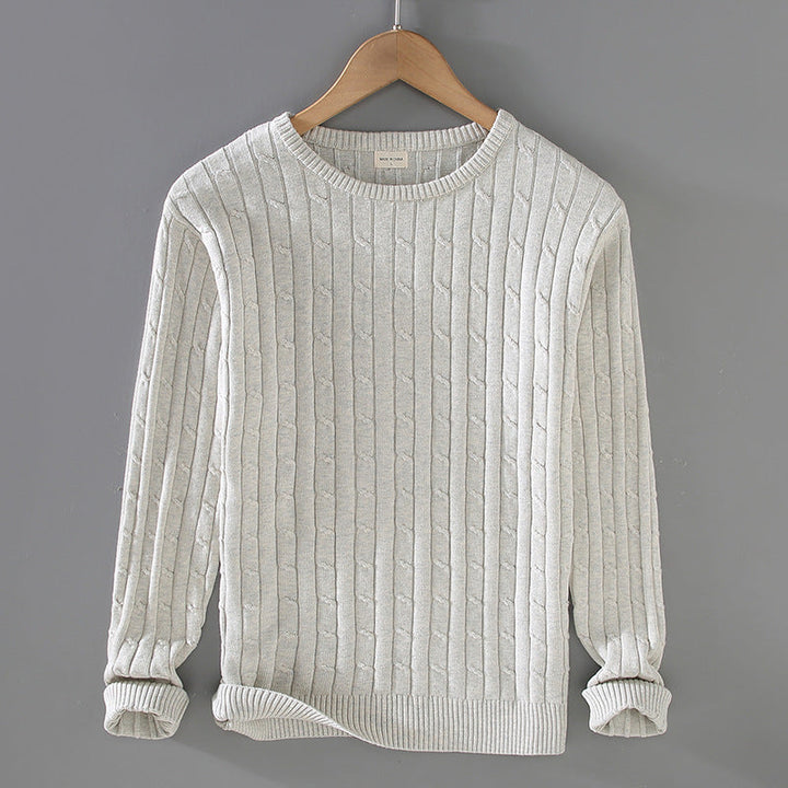 Liam | Tjock Slim Fit Vinterpullover med Twiststickning 3