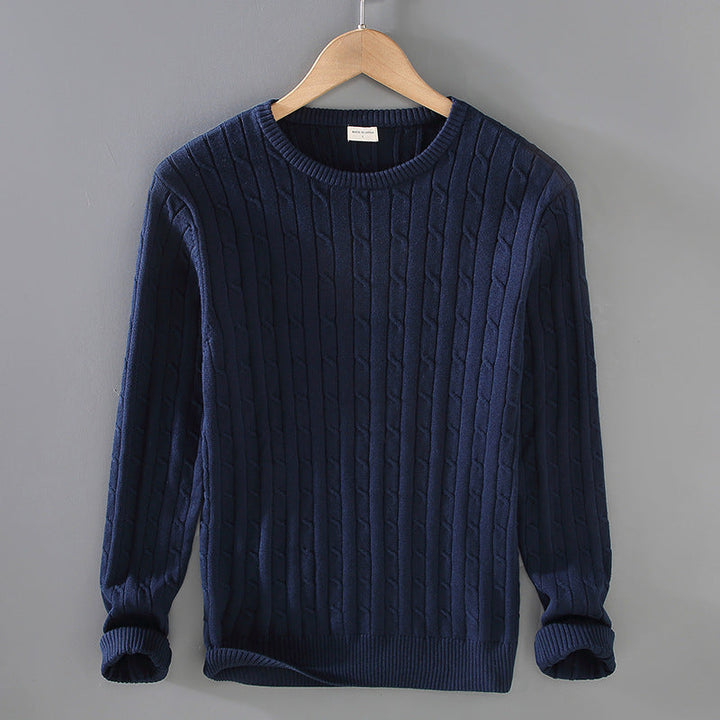 Liam | Tjock Slim Fit Vinterpullover med Twiststickning 5