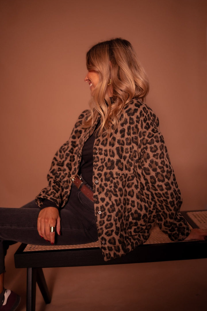Liam | Trendig Lätt Höstjacka med Leopardmönster 2