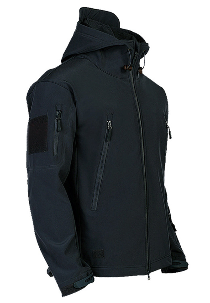 Liam | Vattentät Softshell Jacka Herr med Huva och Flera Fickor 3