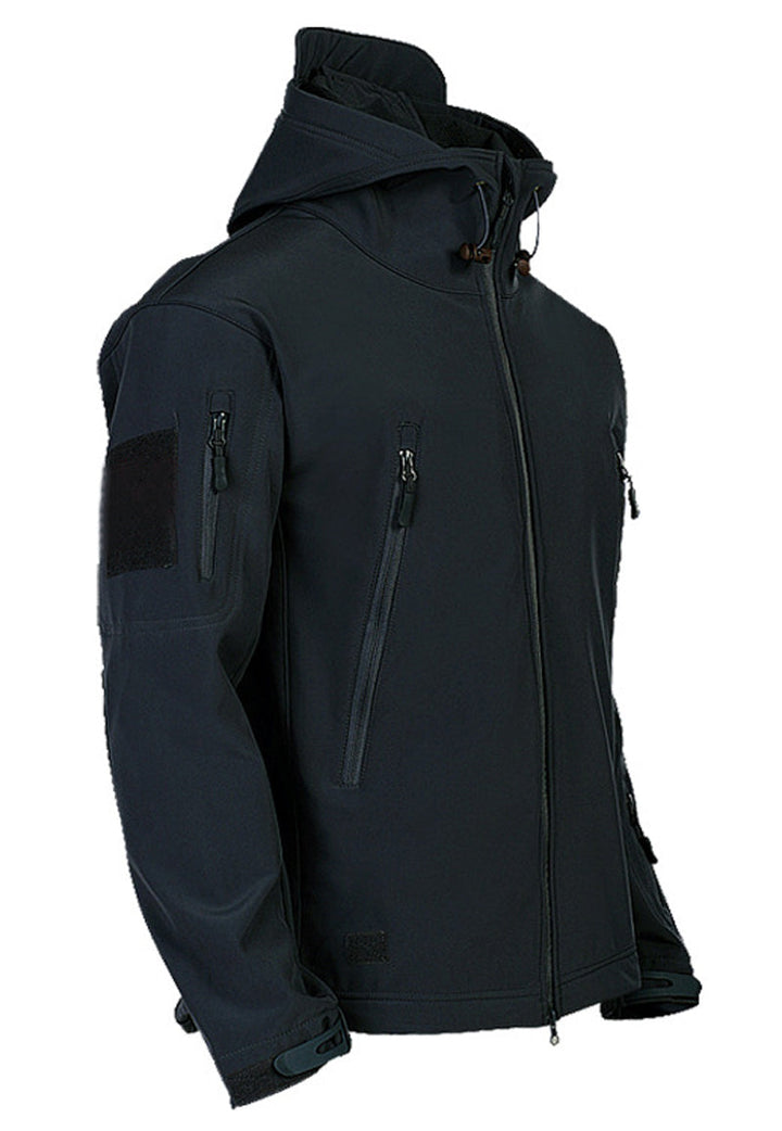 Liam | Vattentät Softshell Jacka Herr med Huva och Flera Fickor 3