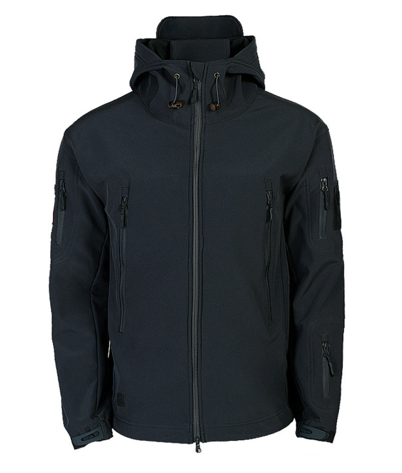 Liam | Vattentät Softshell Jacka Herr med Huva och Flera Fickor 4