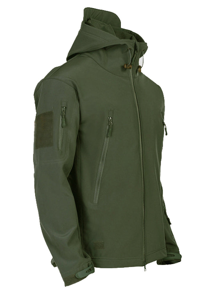 Liam | Vattentät Softshell Jacka Herr med Huva och Flera Fickor 6