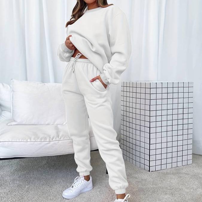 Loungewear Set för Damer | Mjuk Tröja och Joggingsbyxor med Flexibel Passform | Perfekt för Avkoppling och Utflykter 3